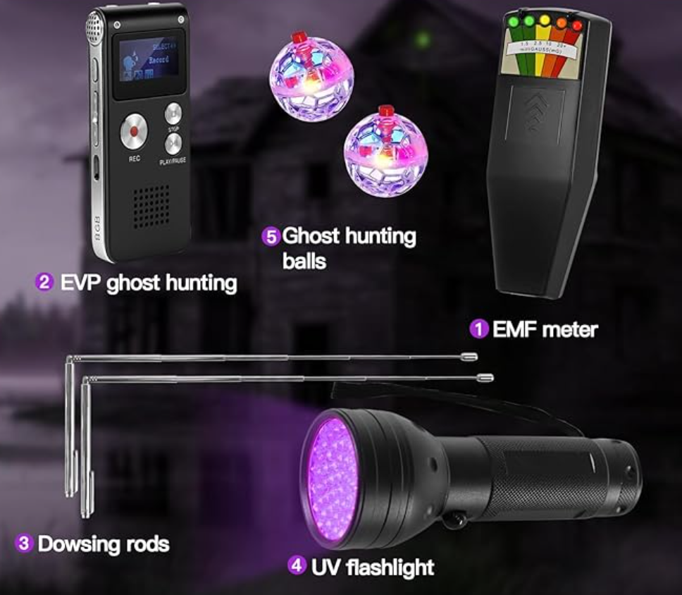 7 Pcs Ghost Hunting Equipment Set